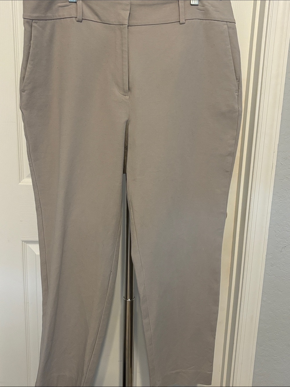 Ann Taylor Factory Ankle Pants in Light Gray